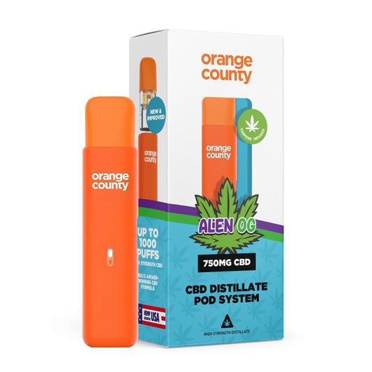 ORANGE COUNTY 1ML 750MG 75% CBD VAPE